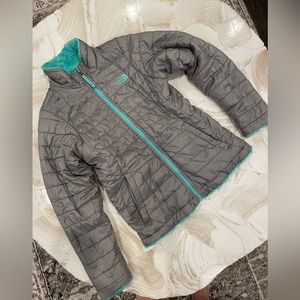 The North Face girl’s reversible jacket size 10/12